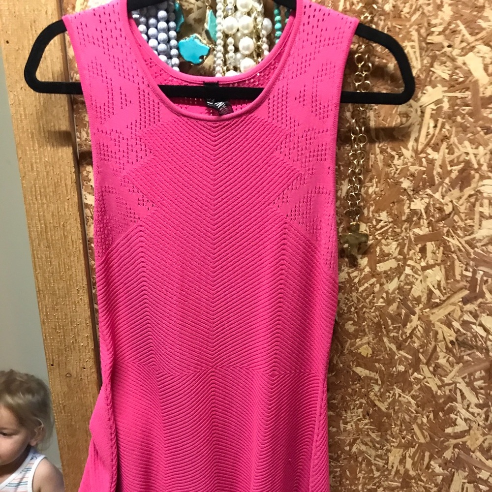 Hot pink dress